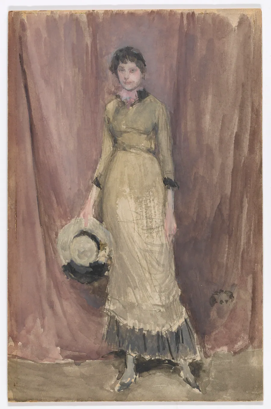 Harmony in Violet and Amber by James McNeill Whistler (1834-1903)