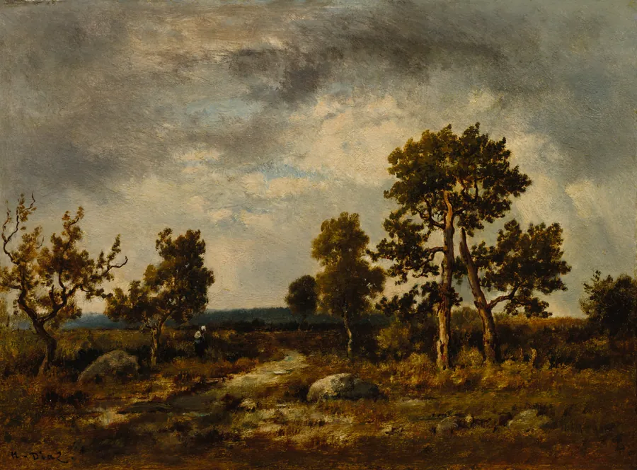 Path Near the Pond of Vipers, Fontainebleau Forest by Narcisse Diaz de la Peña