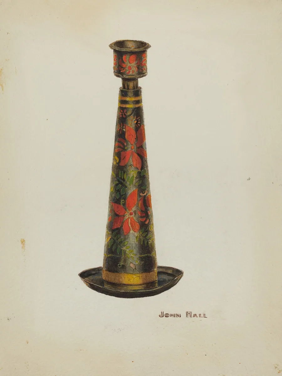 Toleware Candlestick by John Hall