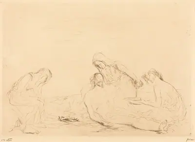 Pietà (3e planche) (Pietà) (third plate)