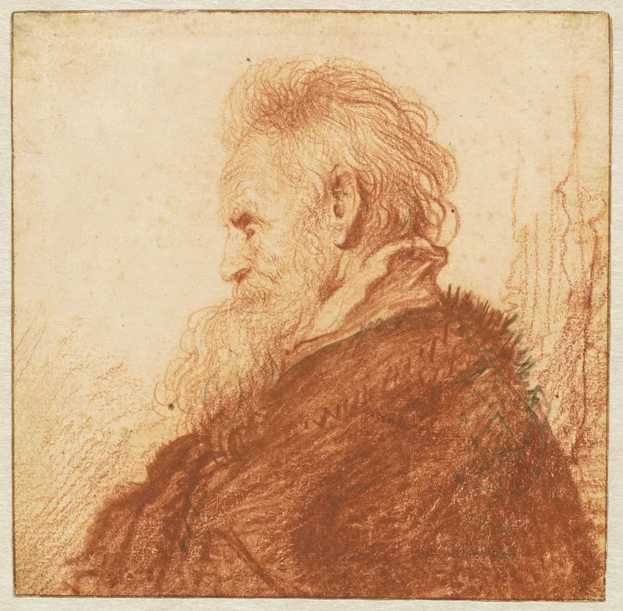 Head of an Old Man (recto) by Rembrandt van Rijn