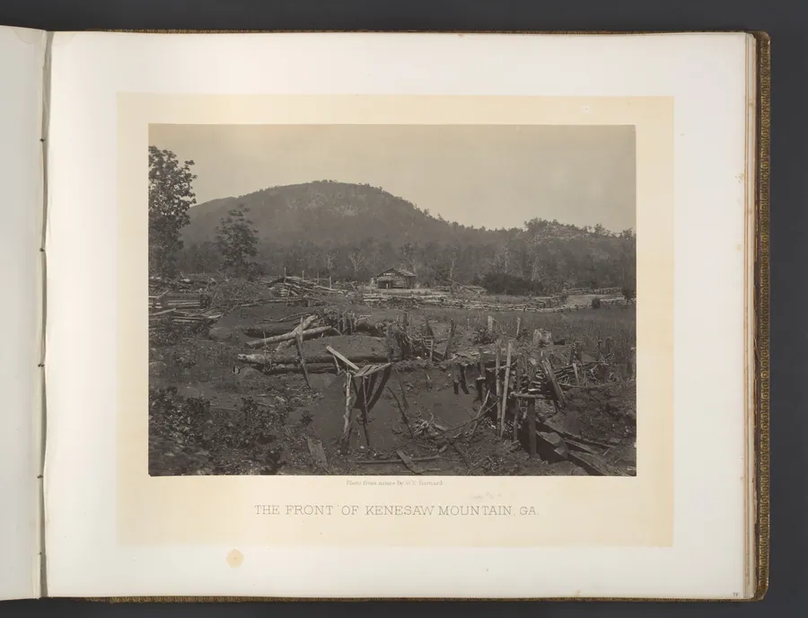 The Front of Kenesaw Mountain, Georgia by George N. Barnard