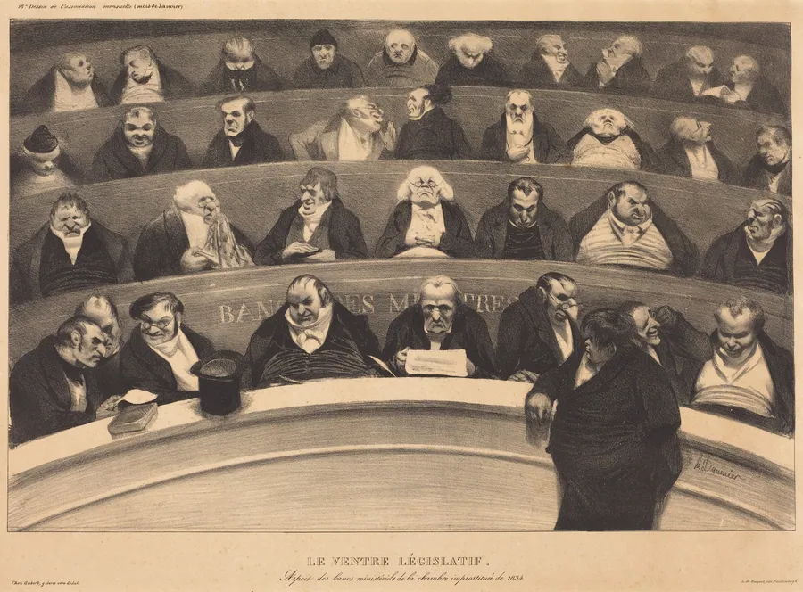 Le Ventre Législatif (The Legislative Belly) by Honoré Daumier