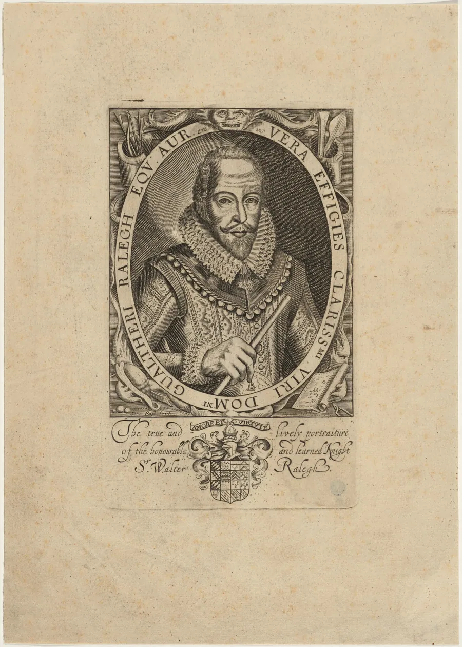 Sir Walter Raleigh by Simon van de Passe