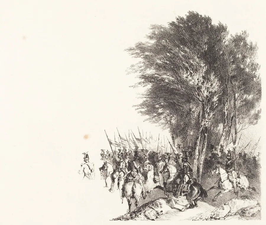 Lanciers en Marche (Lancers on the March) by Nicolas-Toussaint Charlet
