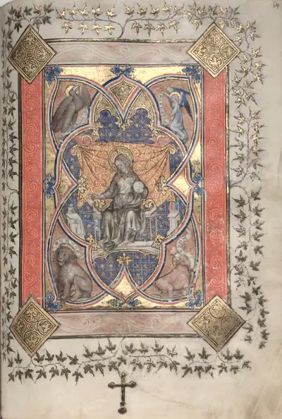 The Gotha Missal: Fol. 64r, Christ in Majesty