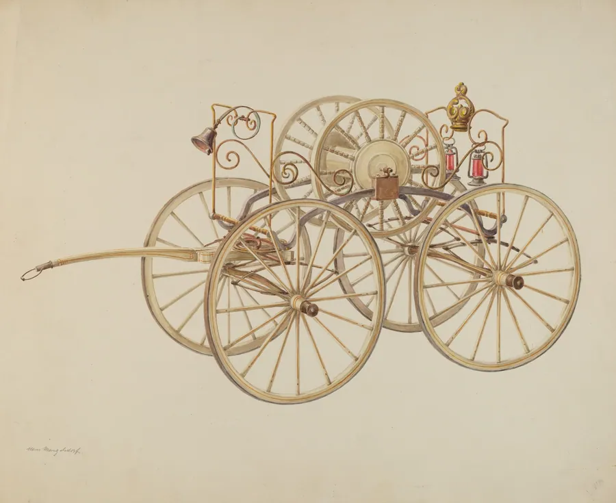 Fire Hose Reel by Hans Mangelsdorf