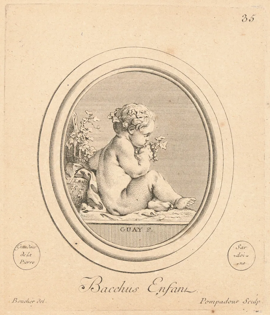 Bacchus enfant by Jeanne Antoinette Poisson, marquise de Pompadour