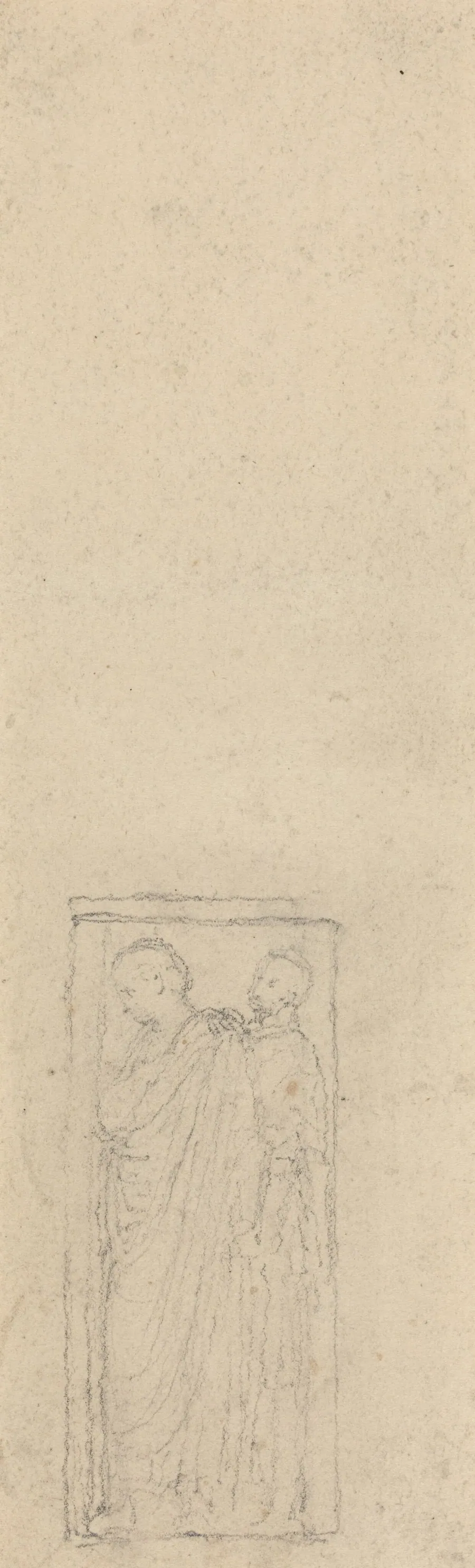 Relief with Two Cloaked Figures by John Flaxman