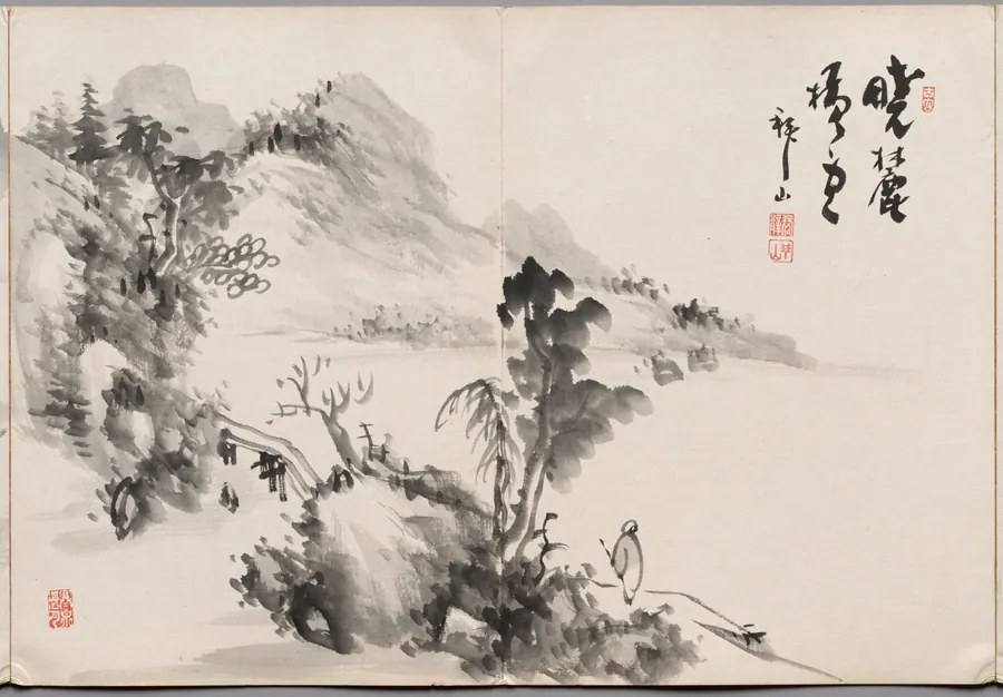 Painting Three from Album of Paintings by Haizan by Yoshitsugu Haizan