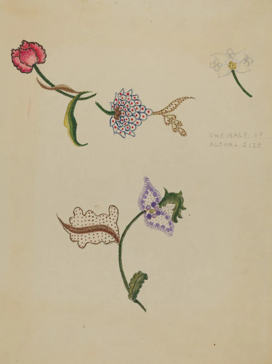 Crewel Embroidery by Fanchon Larzelere