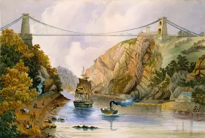 The Avon Gorge and Clifton Suspension Bridge, Bristol, England