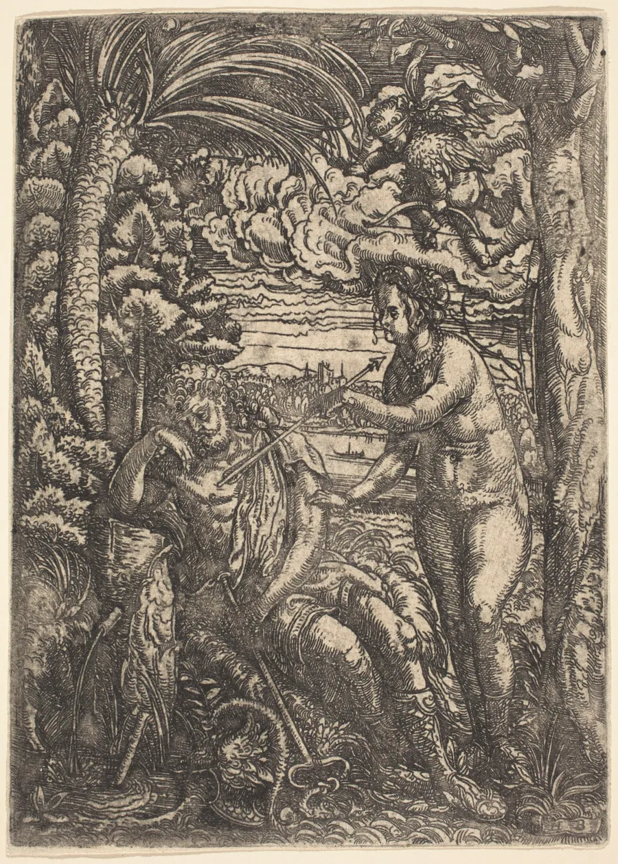 Mercury and Venus by Hans Burgkmair I