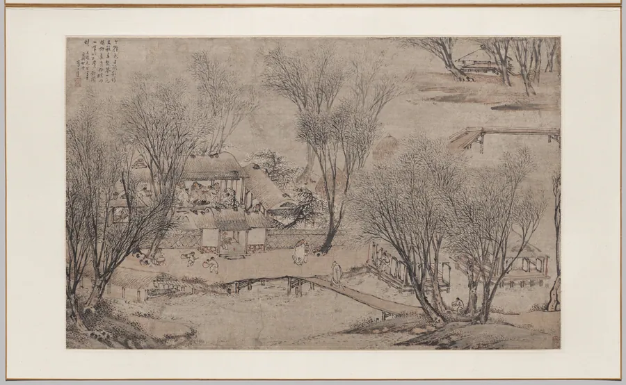 New Year's Day in a Village at Stone Lake by Li Shida