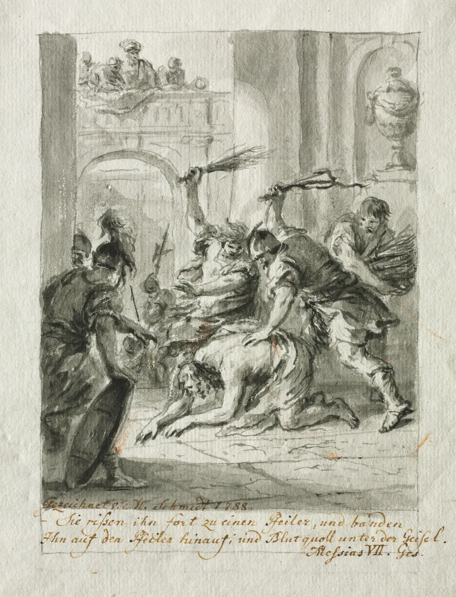 The Flagellation by Martin Johann Schmidt