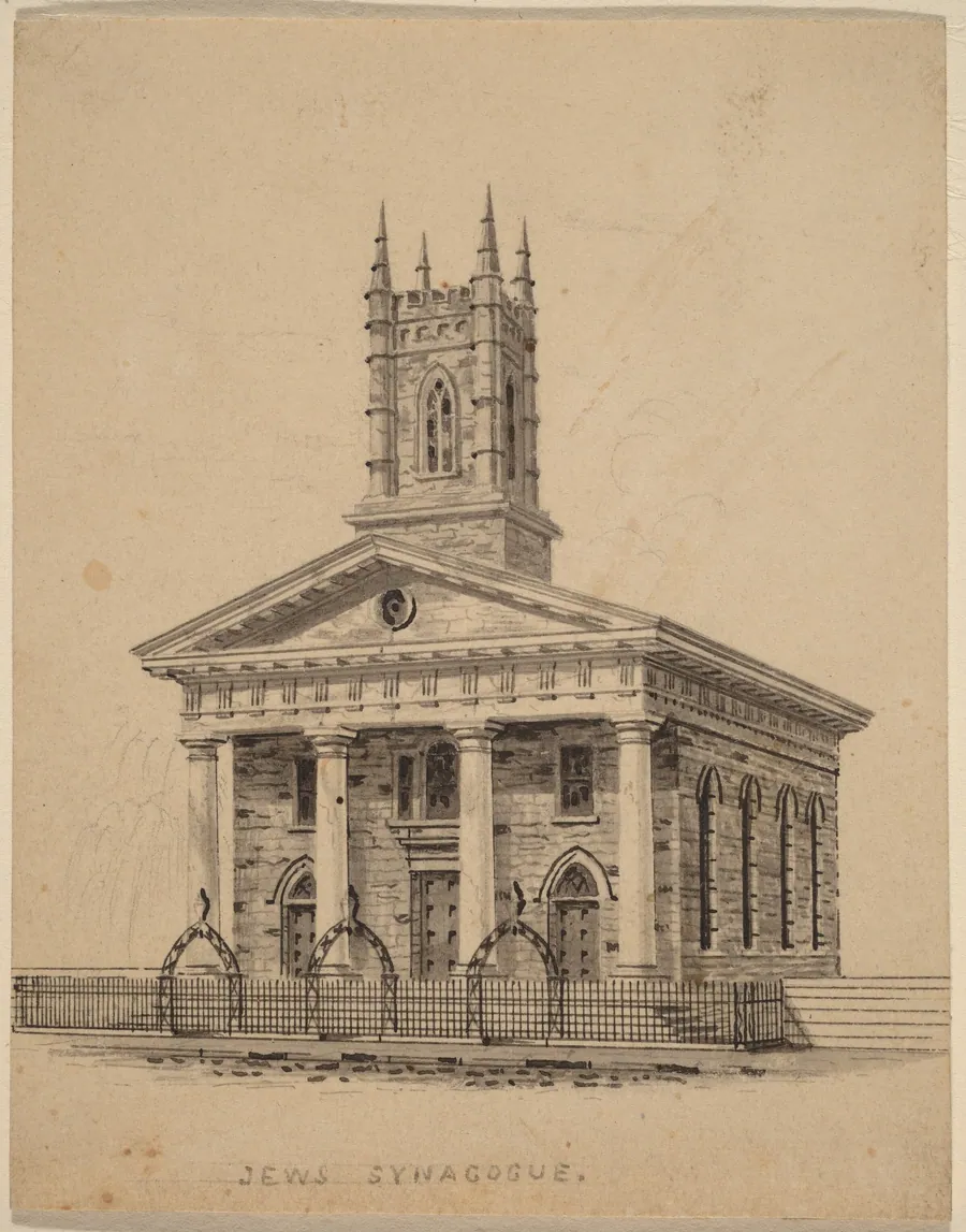 Jewish Synagogue, N.Y. by Alexander Jackson Davis