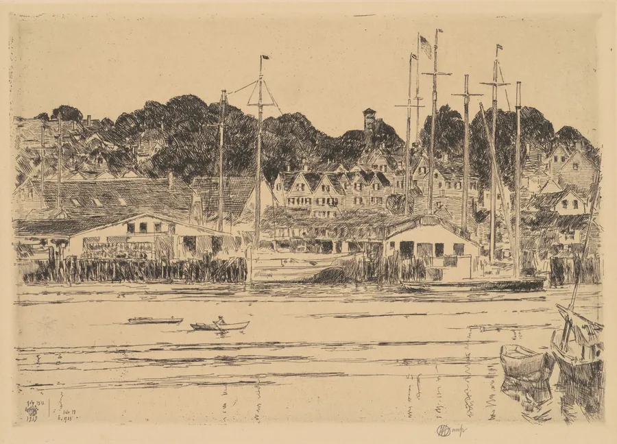 Inner Harbor, Gloucester by Childe Hassam