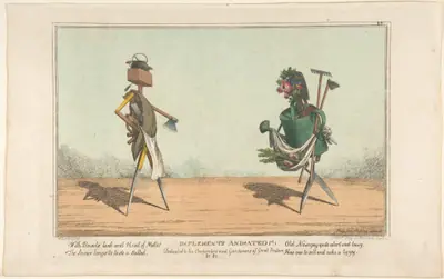 Implements Animated, Pl. 1, Dedicated to the Carpenters and Gardeners of Great Britain