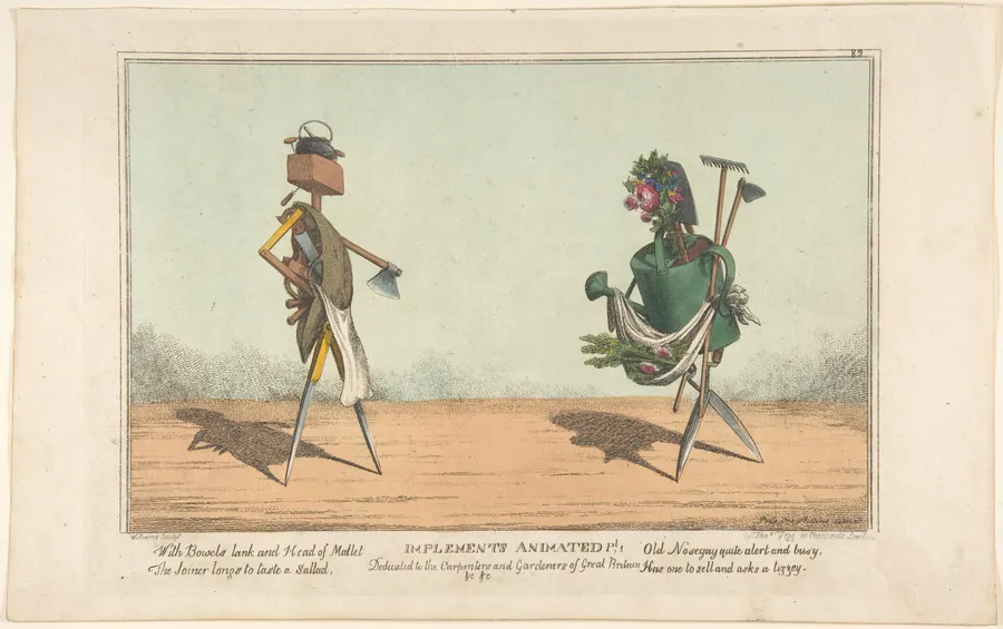 Implements Animated, Pl. 1, Dedicated to the Carpenters and Gardeners of Great Britain by Charles Williams