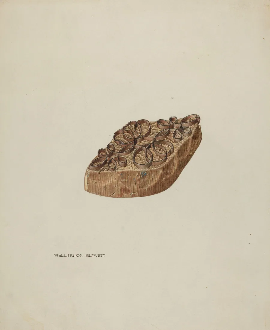 Resist Pattern (Scroll) by Wellington Blewett