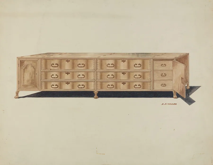 Cabinet, for Vestments by Randolph F. Miller