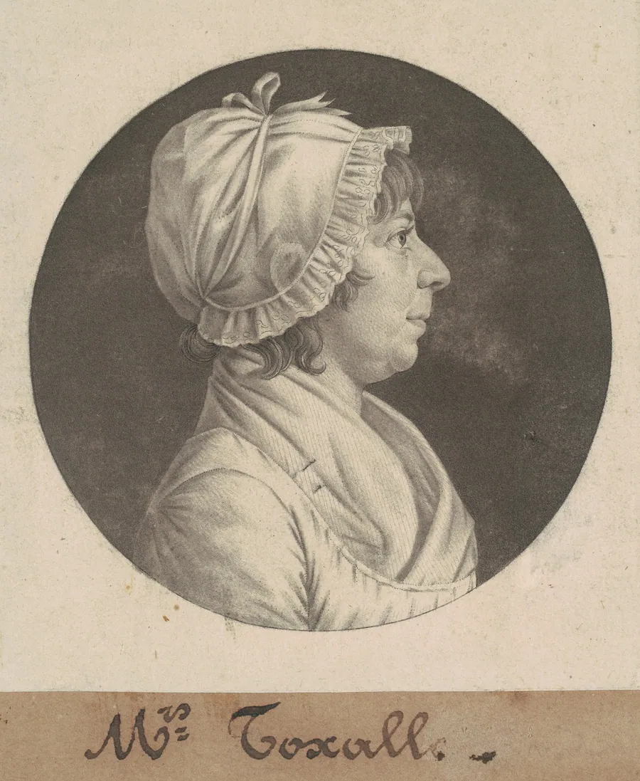Margaret Smith Foxall by Charles B. J. Févret de Saint-Mémin