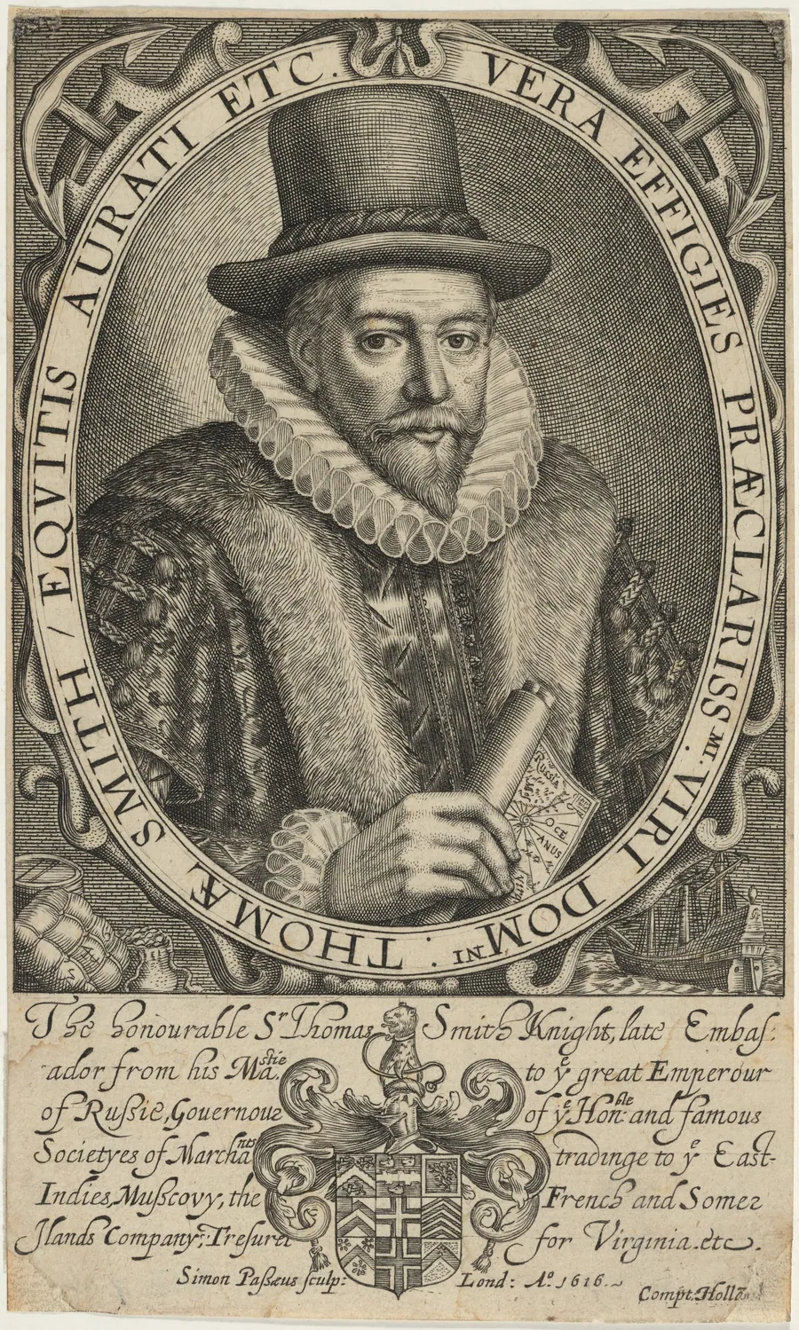 Sir Thomas Smith by Simon van de Passe