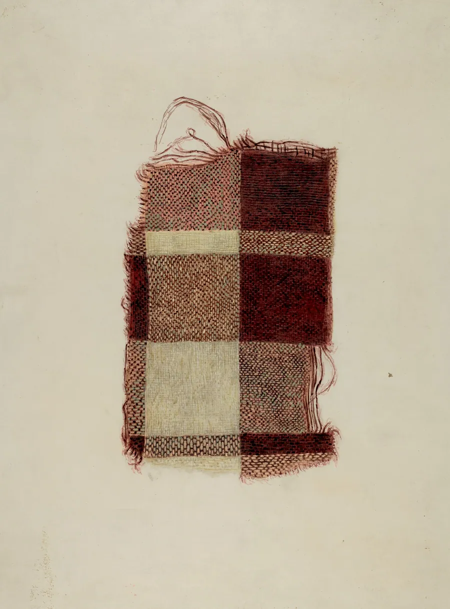 Piece of Homespun Wool by Hugh Clarke