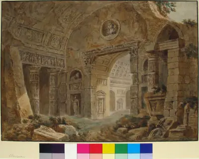 Architectural Fantasy with Roman Ruins