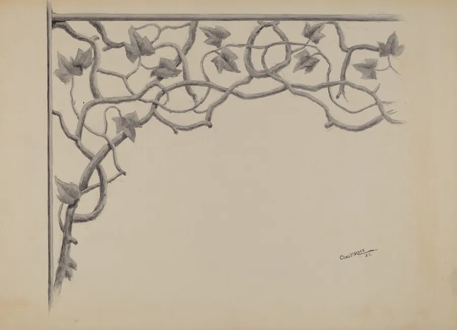 Grille on Porch by Charles Moss