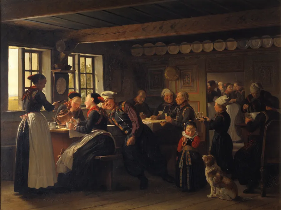 Episode af et gilde på Amager by Julius Exner