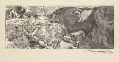 Fontainebleau Forest: Sandstone Quarry (La Forêt de Fontainebleau: La Carrièrre de Grès)