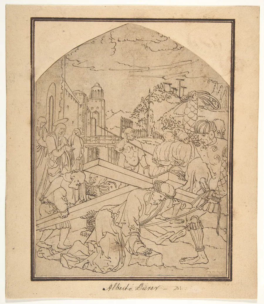 Christ Carrying the Cross by Wolfgang Huber