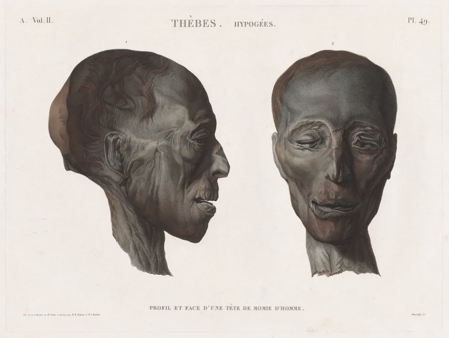 Description of Egypt: Thebes. Hypogees Vol. II, Pl. 49 by Antoine Maxime Monsaldy