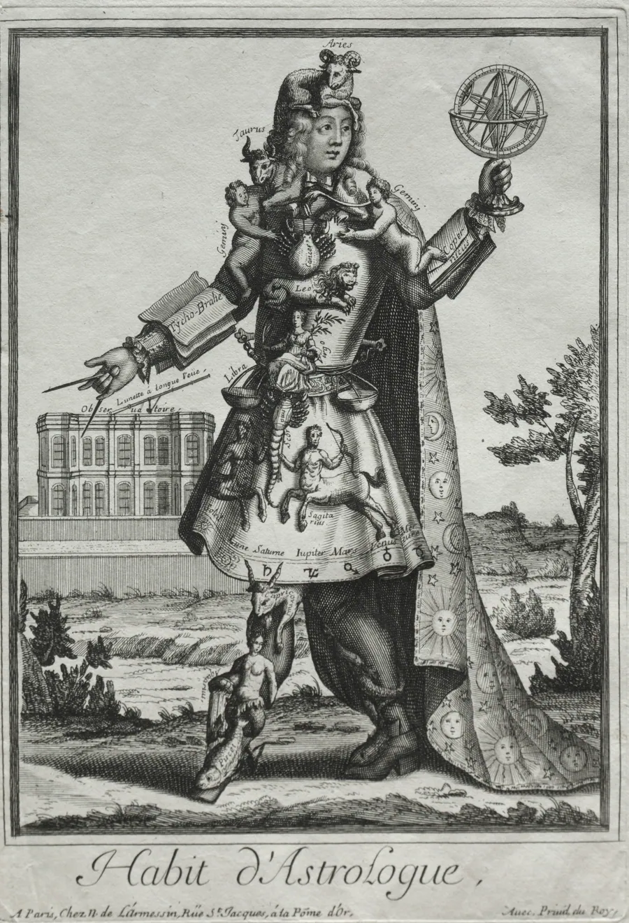 Fanciful Costumes: Costume of the Astrologer by Nicolas de Larmessin II
