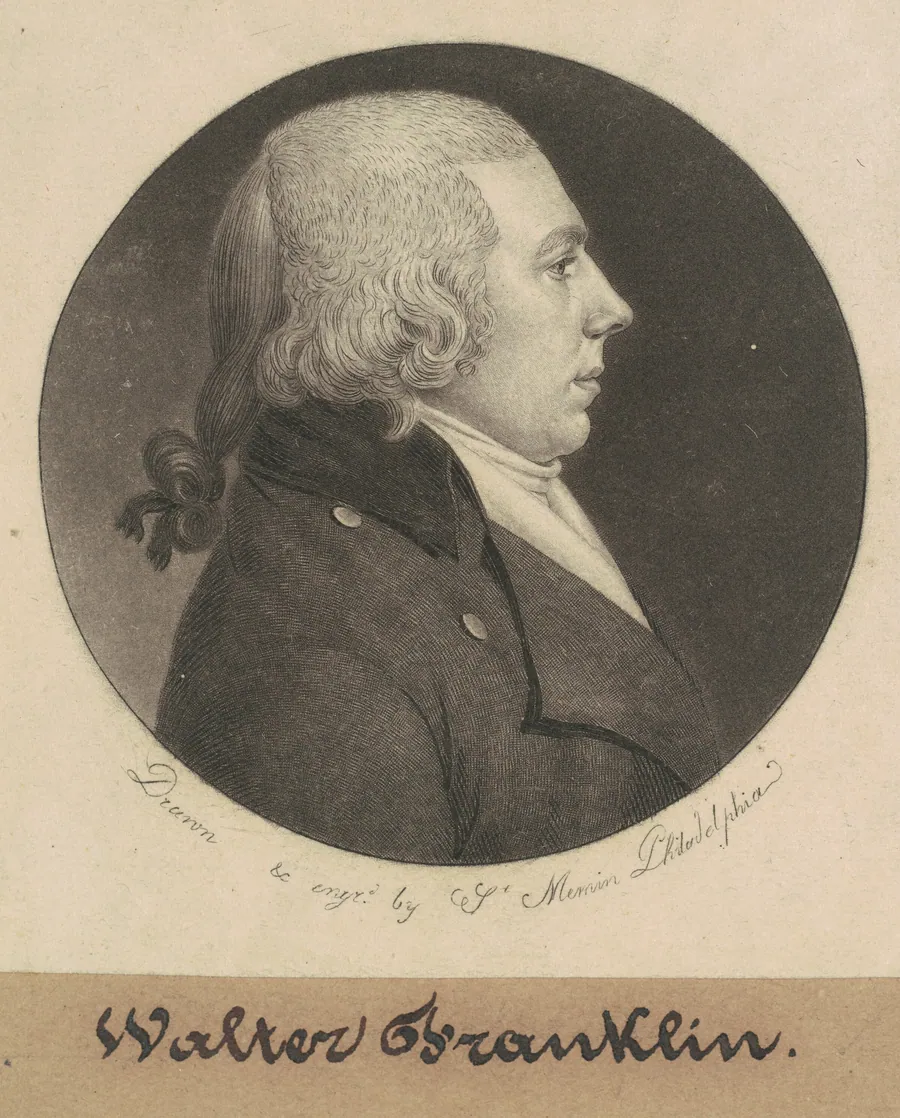 Walter Franklin by Charles B. J. Févret de Saint-Mémin
