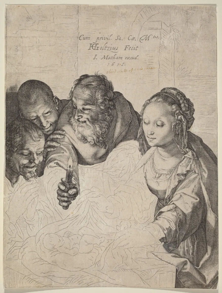 The Adoration of the Shepherds by Hendrick Goltzius
