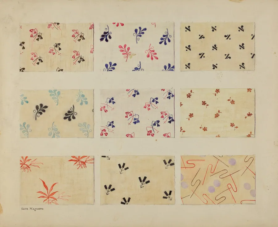 Printed Quilt Patches by Edith Magnette