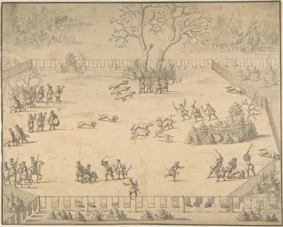 Design for an Illustration to Hans Friedrich von Fleming, "Der Volkommene Teursche Jäger..." Leipzig 1719