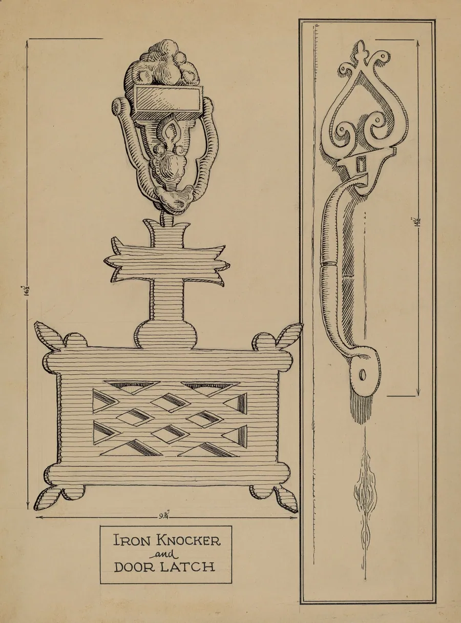Cast Iron Knocker/Latch by Al Curry