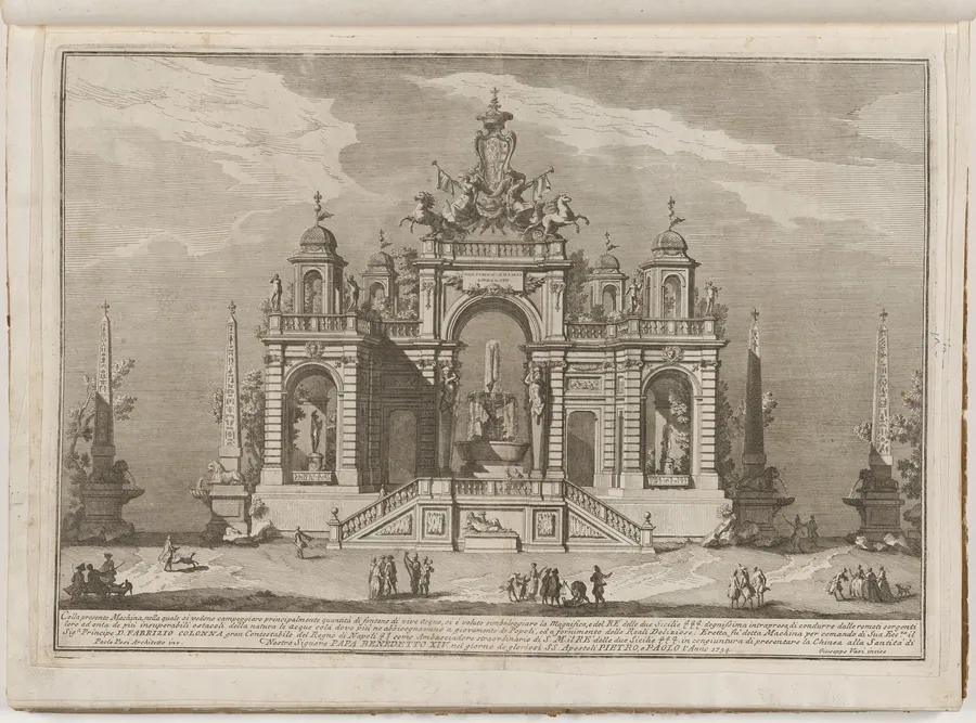 The Seconda Macchina for the Chinea of 1754: An Allegory of Waterworks by Giuseppe Vasi