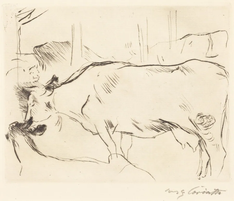 Kuhstall II (Cow Barn II) by Lovis Corinth