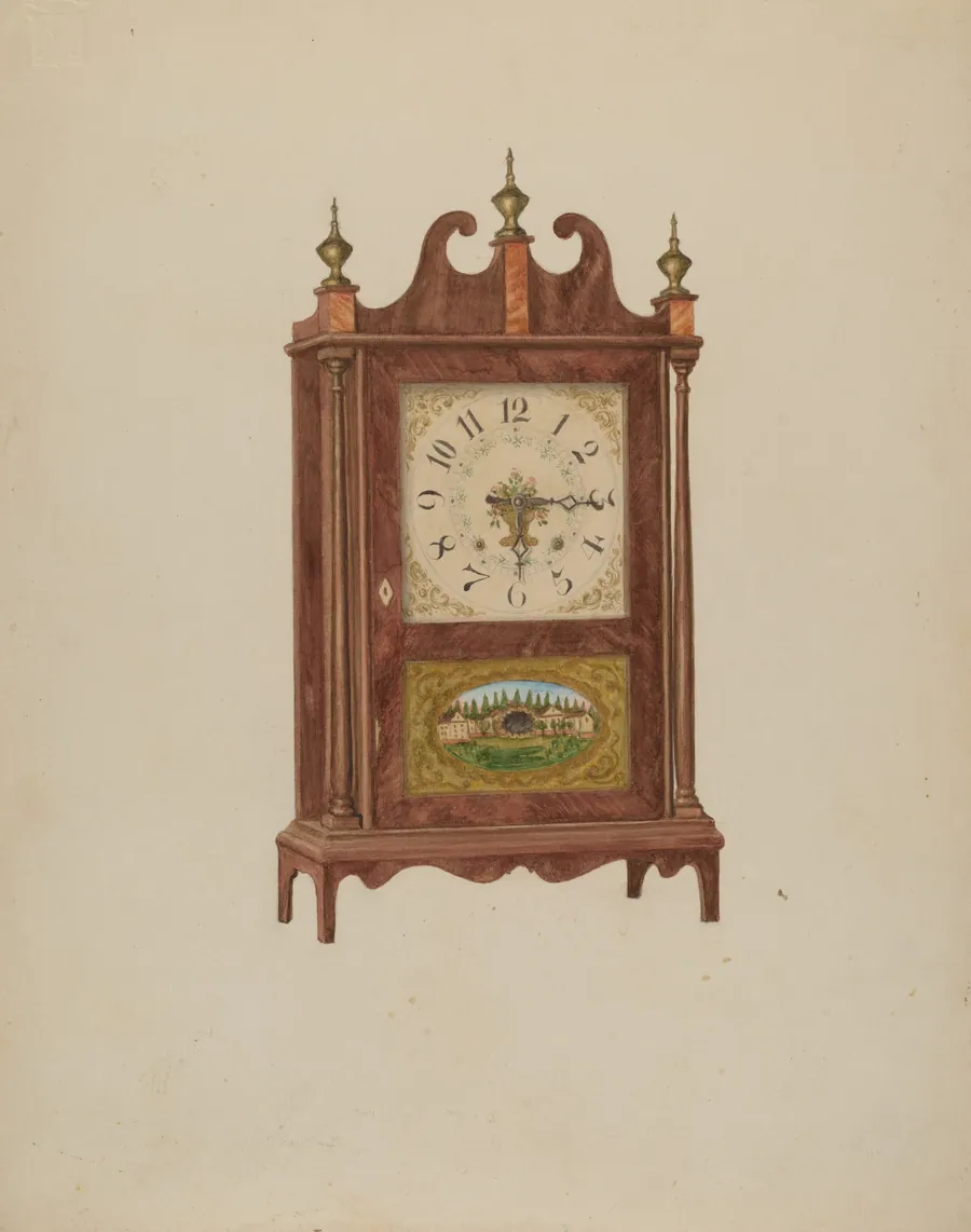 Mahogany Clock by Carl Buergerniss