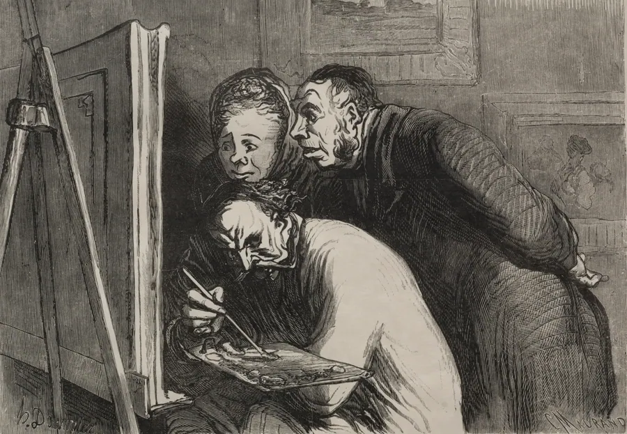 Painters and the bourgeois by Honoré Daumier