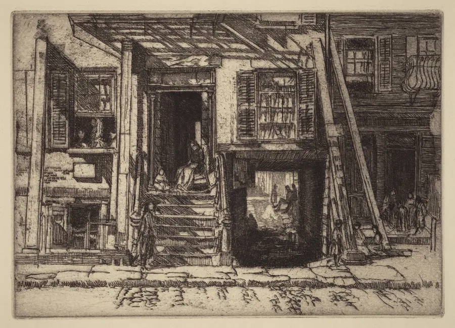 The Condemned Tenement, NY by Charles Henry White