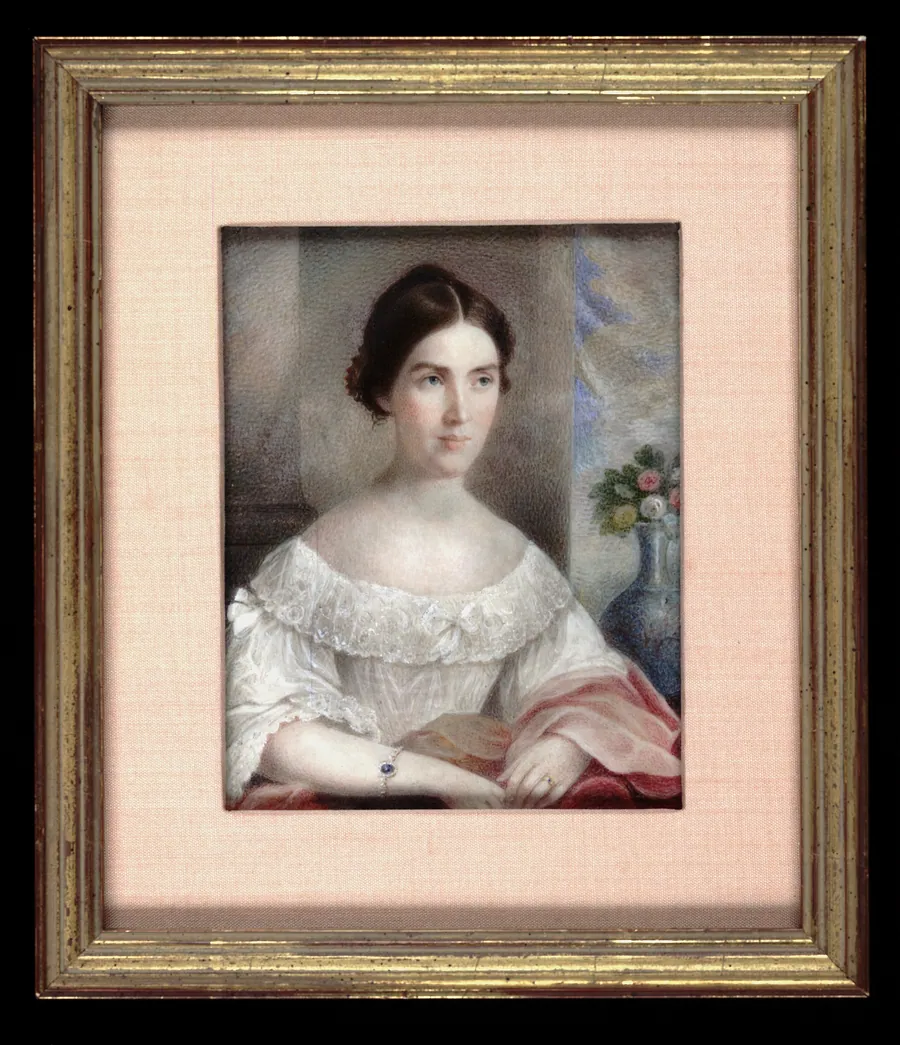 Harriet Hampton by Charles Fraser, born Charleston, SC 1782-died Charleston, SC 1860