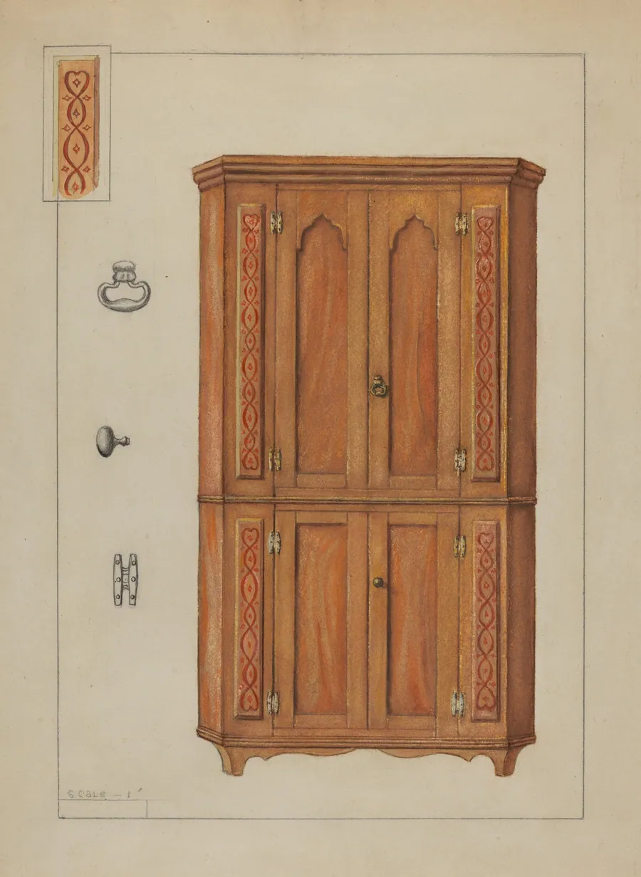 Pa. German Cupboard by Edgar L. Pearce