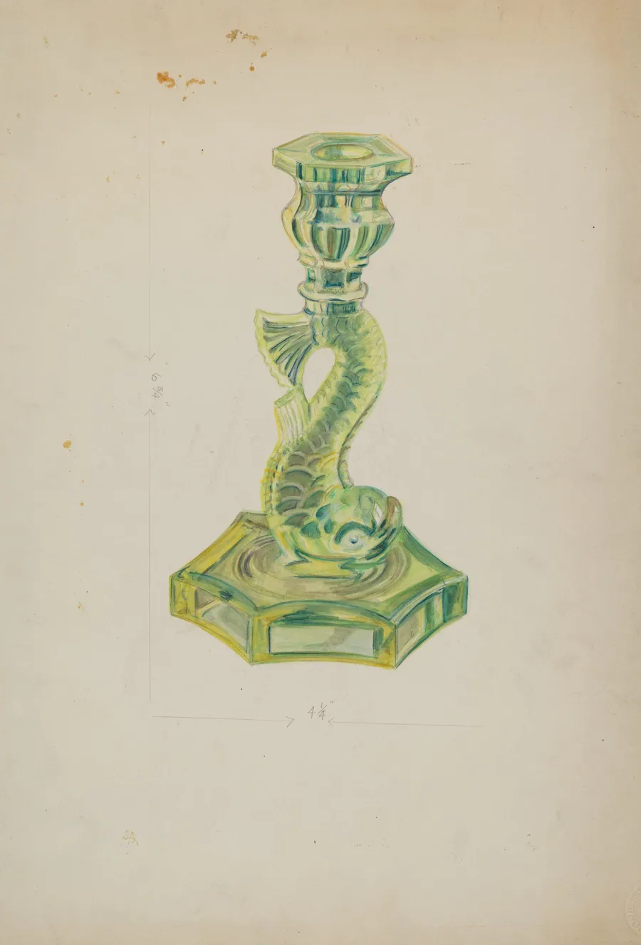 Dolphin Candlestick by Ella Josephine Sterling