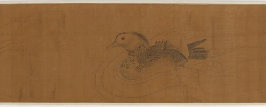 Two ducks in the water by Formerly attributed to Emperor Huizong (1082-1135 (reigned 1101-1125))