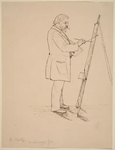 Sketching - Emanuel Leutze